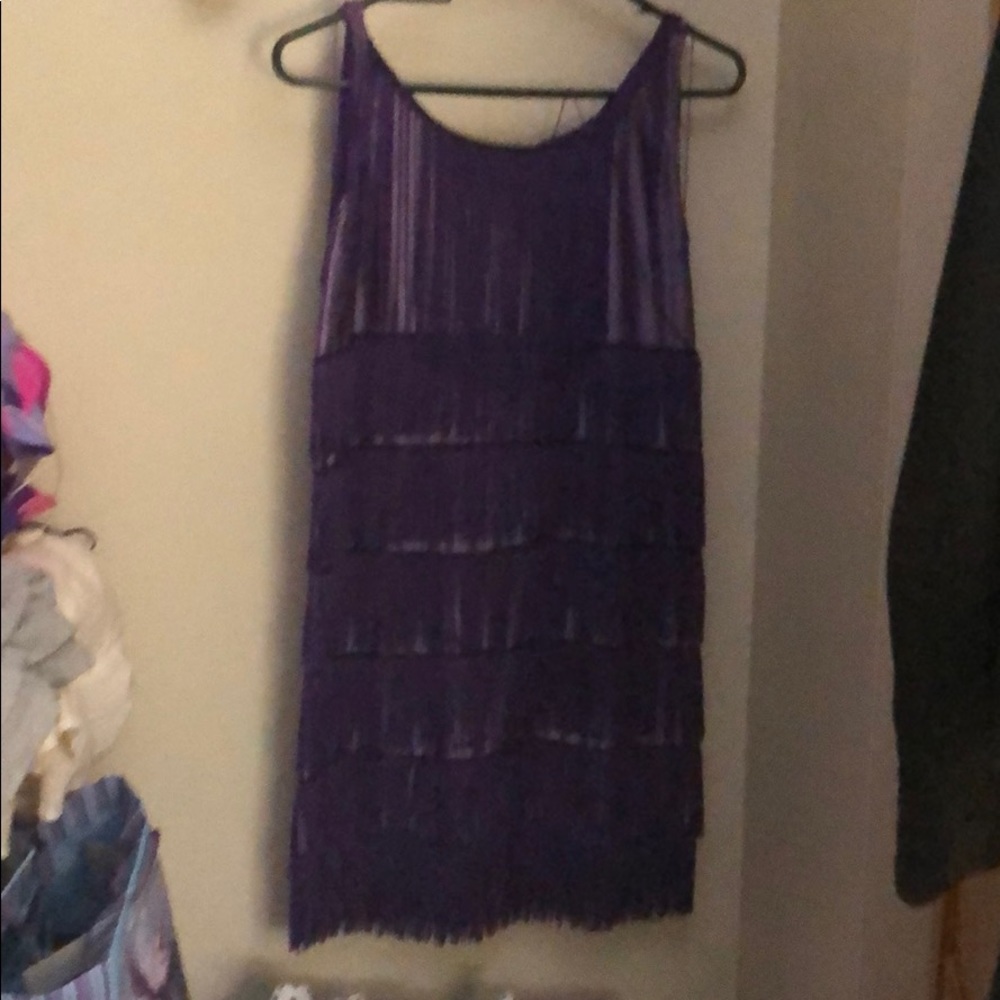 Dark purple flapper Halloween costume
